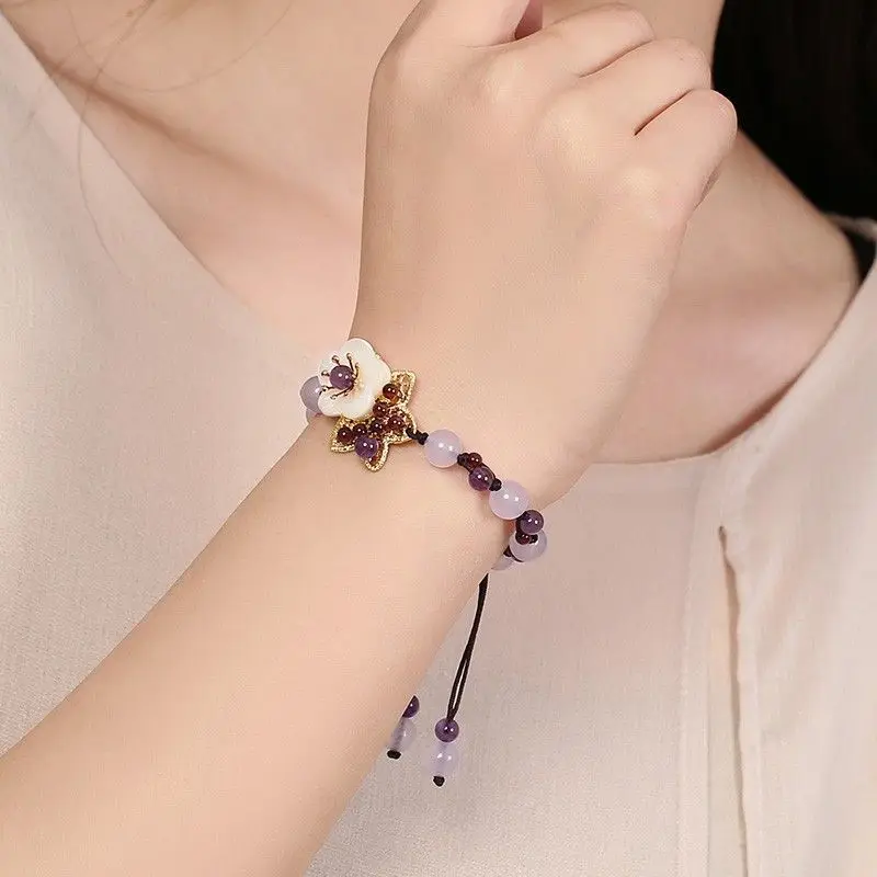Ethnic Fashion For Ladies - Çin Kristal Mori Bileklik Mori Kız