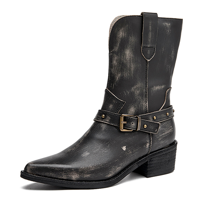 Ethnic Fashion For Ladies - 4.5 cm İnek Doğal Hakiki Deri