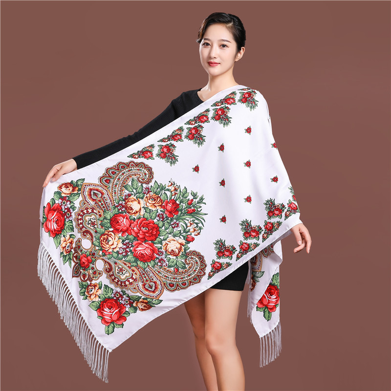 Ethnic Fashion For Ladies - Rus Tarzı Lüks Çiçek Baskılı Kadın