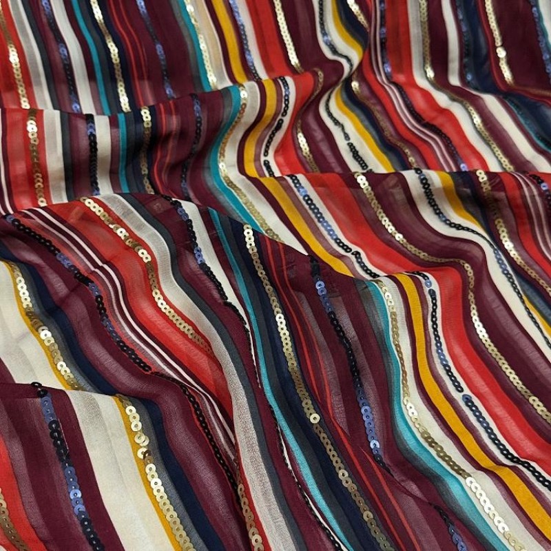 Renkli Çizgili İşlemeli Payet  - Ethnic Fashion Design incelemesi ve fiyatı