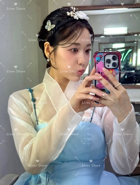 Liser Kısa Modern Hanbok Açık  - Hanbok Modern Set incelemesi ve fiyatı