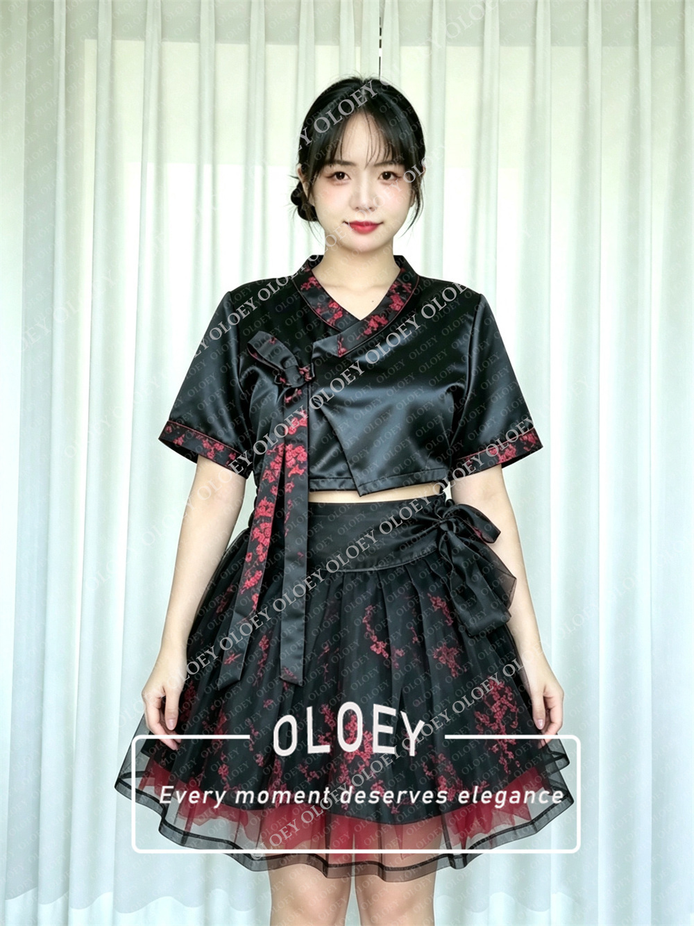 OLOEY Modern Siyah Kısa Konser - Hanbok Modern Set incelemesi ve fiyatı