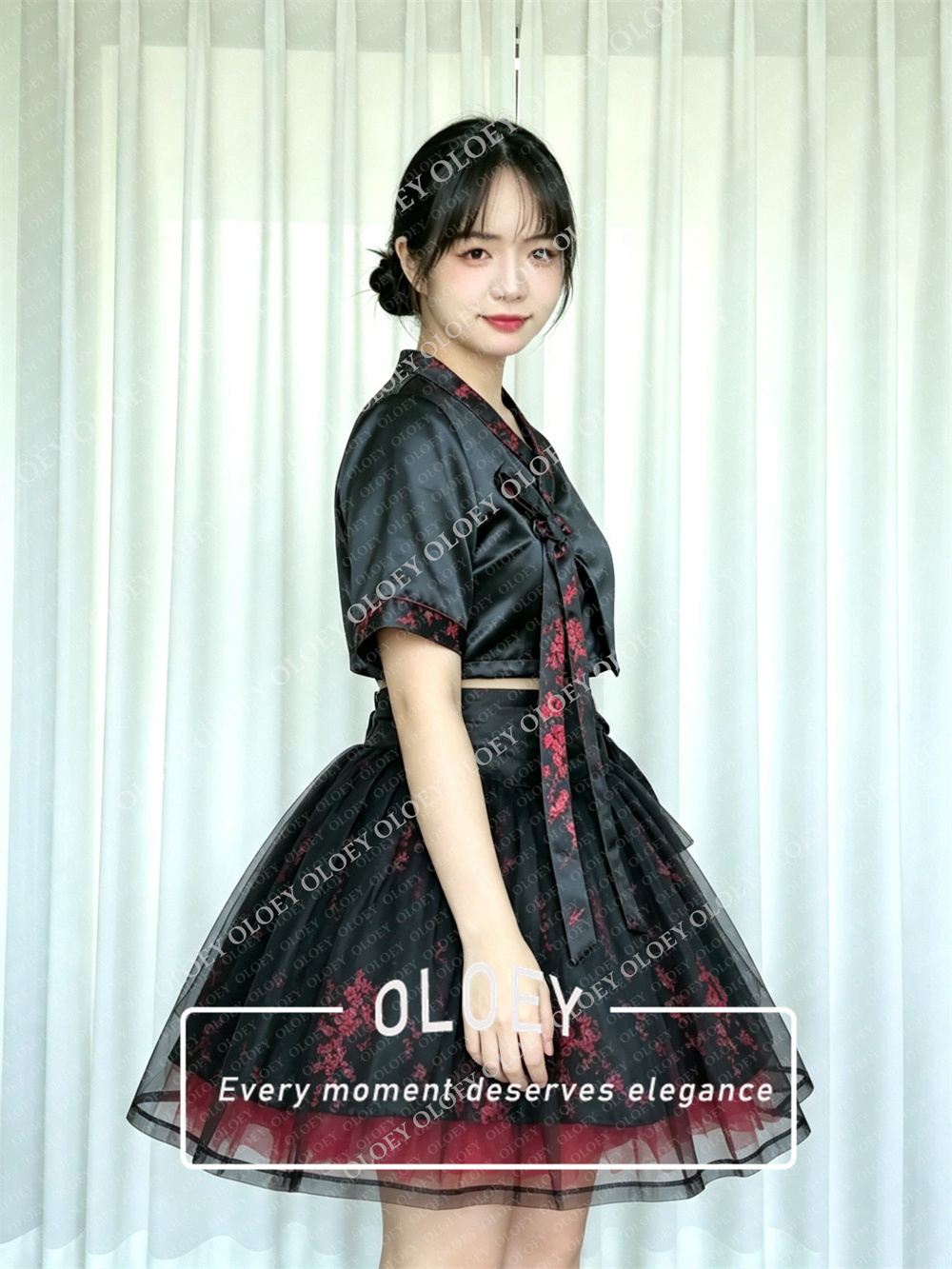OLOEY Modern Siyah Kısa Konser - Hanbok Modern Set incelemesi ve fiyatı