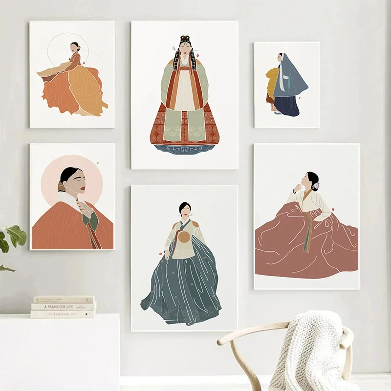 Kore Hanbok Boho Sanat Posterl - Hanbok Modern Set incelemesi ve fiyatı