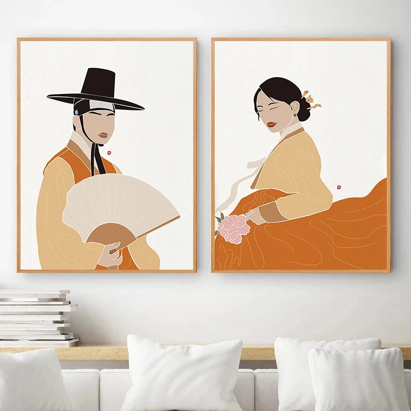 Kore Hanbok Boho Sanat Posterl - Hanbok Modern Set incelemesi ve fiyatı