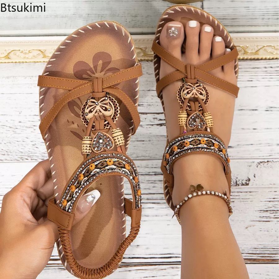 Kadın Bohemian Sandalet Açık P - Ethnic Fashion For Ladies incelemesi ve fiyatı