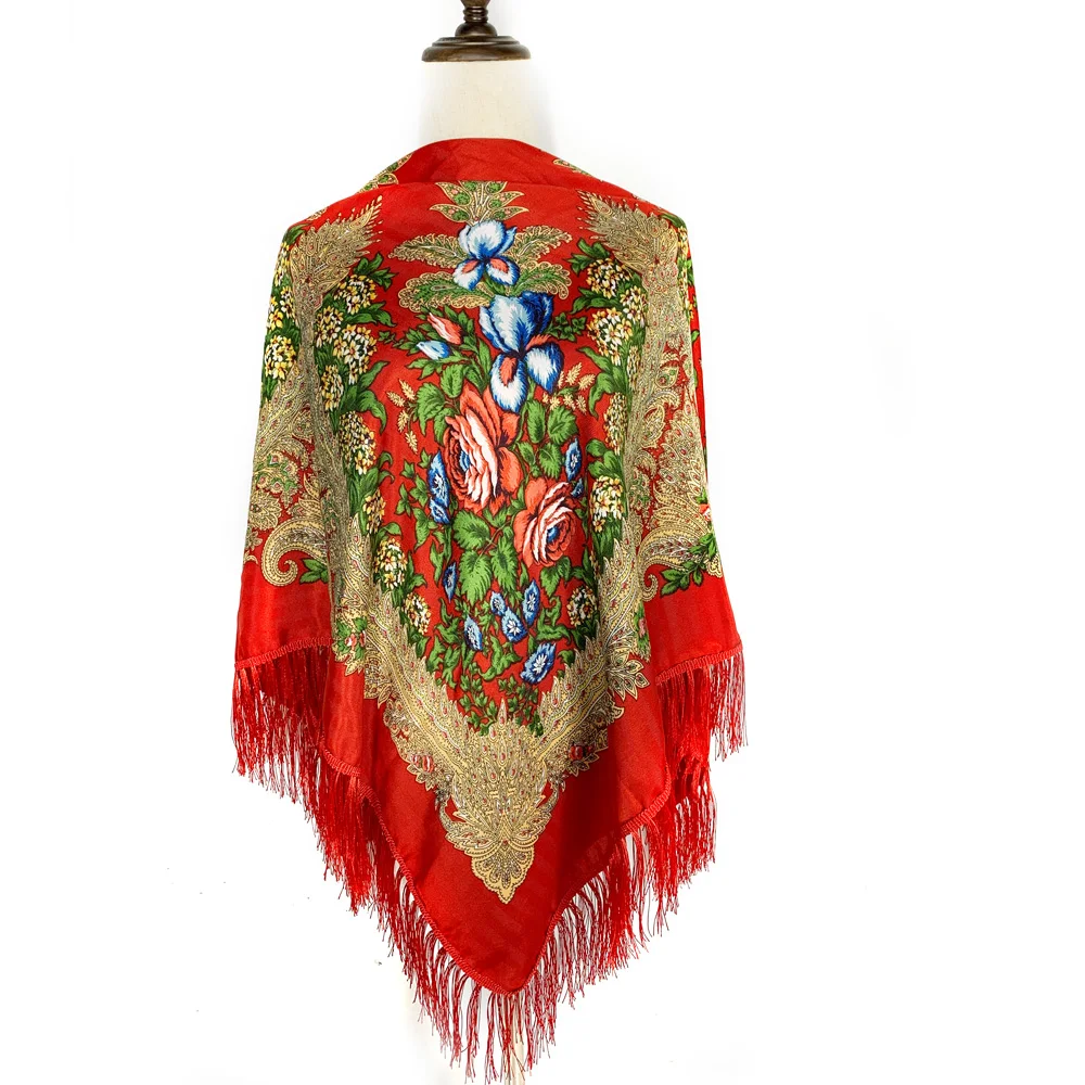 130*130 cm Etnik Tarzı Rus Kar - Winter Ethnic Fashion For Women incelemesi ve fiyatı