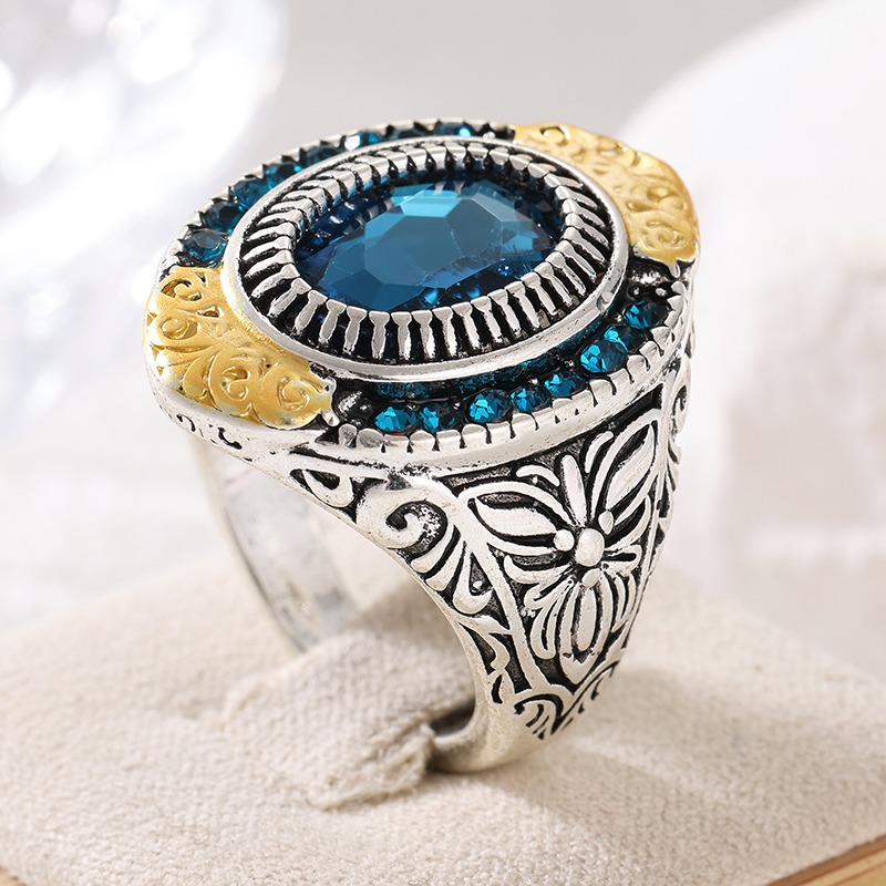 Vintage Kakma Mavi CZ Kadın Yü - Ethnic Fashion Wear For Women incelemesi ve fiyatı