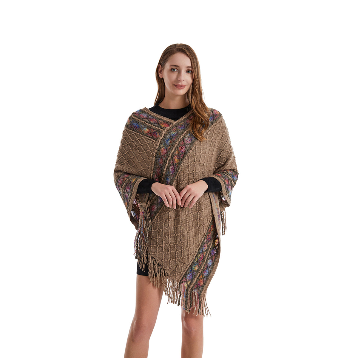 Kadın İlkbahar Sonbahar Panço  - Ethnic Fashion For Ladies incelemesi ve fiyatı