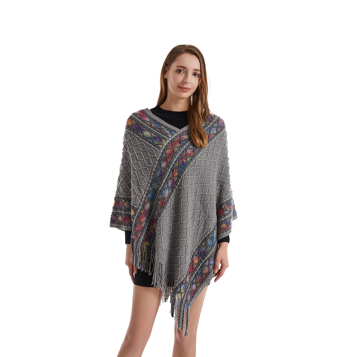 Kadın İlkbahar Sonbahar Panço  - Ethnic Fashion For Ladies incelemesi ve fiyatı