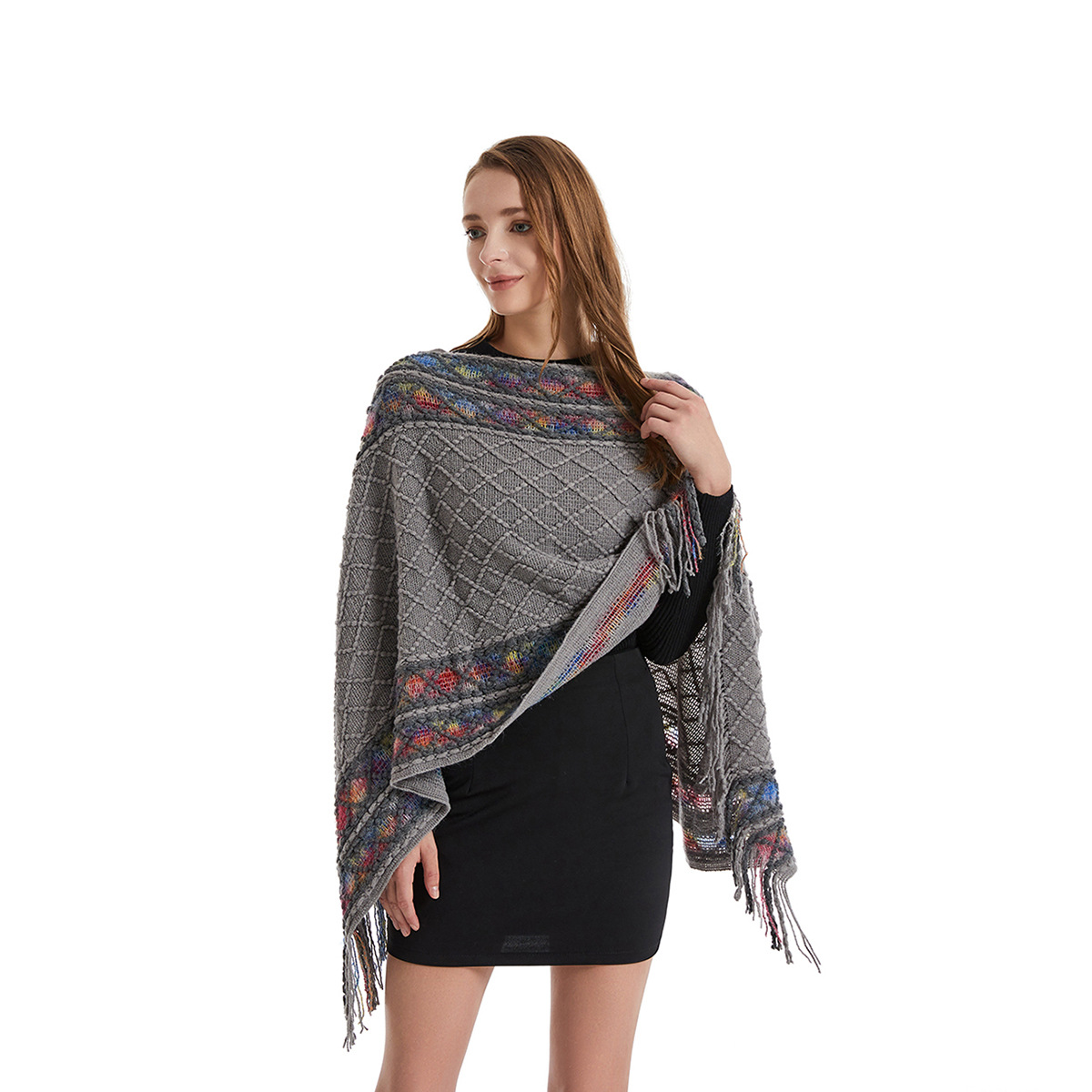 Kadın İlkbahar Sonbahar Panço  - Ethnic Fashion For Ladies incelemesi ve fiyatı