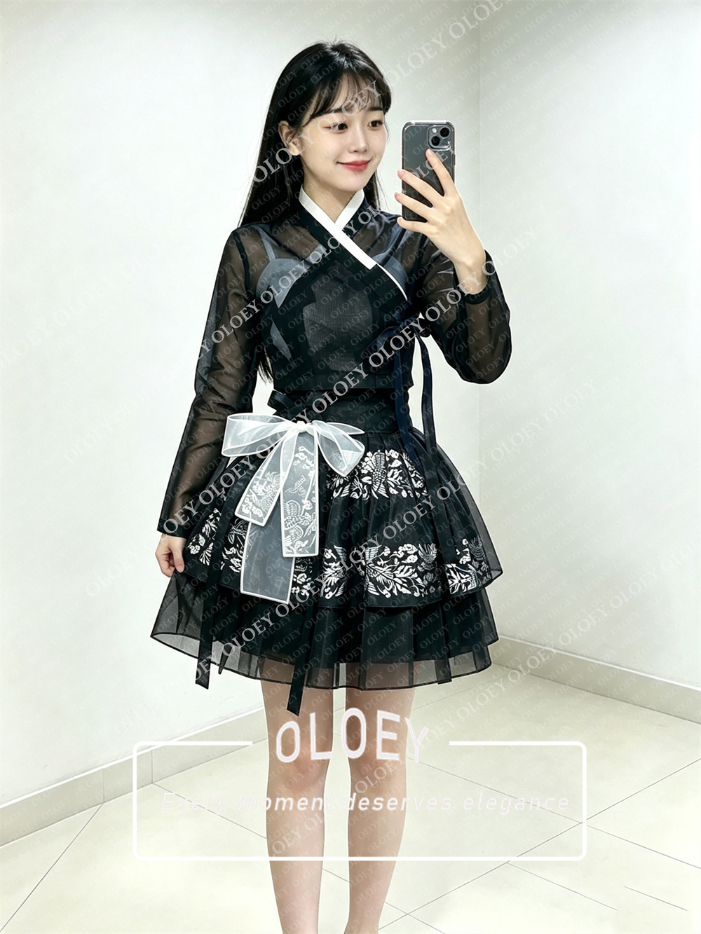 OLOEY Modern Siyah Kısa Konser - Hanbok Modern Set incelemesi ve fiyatı